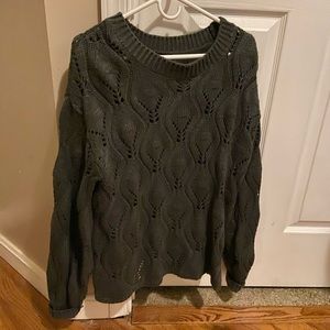 Oversized gray sweater